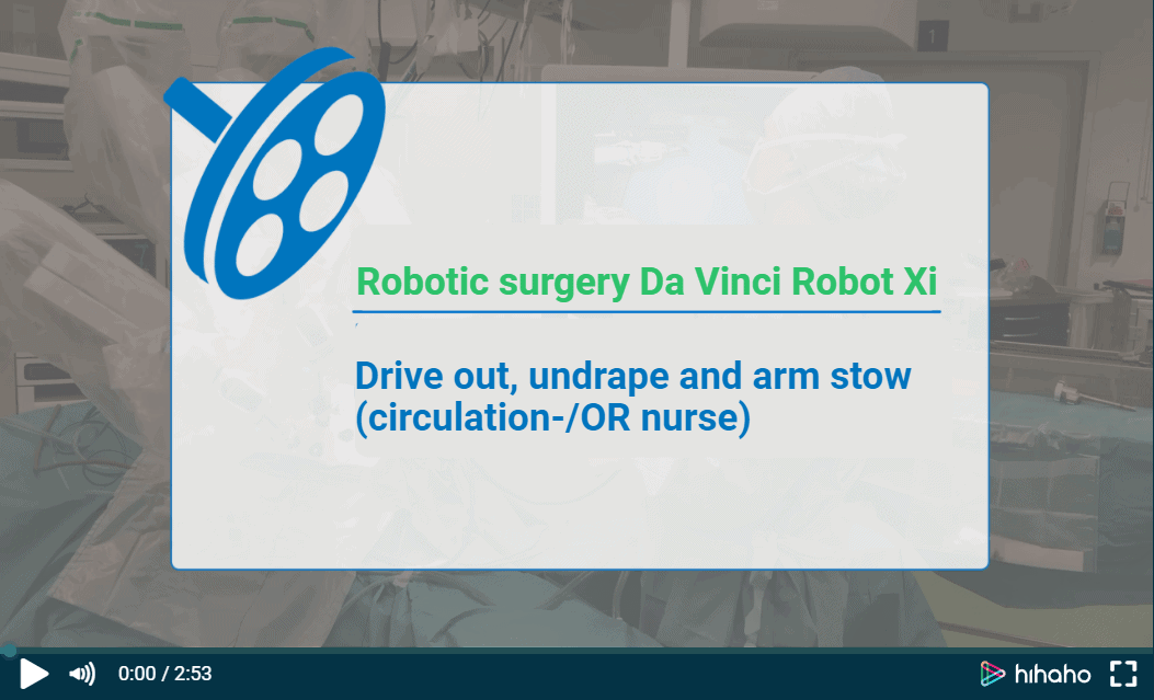 Interactive video Robotic Surgery Da Vinci robot XI